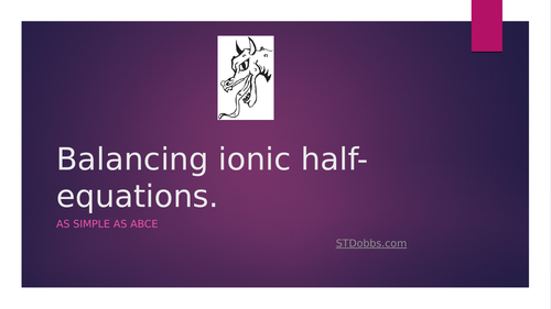 Balancing-ionic-half-equations