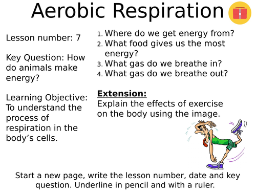 Aerobic Respiration lesson and resources - New GCSE