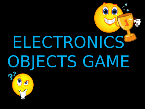 Electronics objects game
