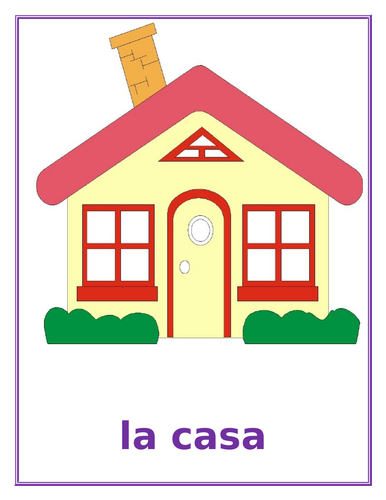 Casa (House in Spanish) Posters | Teaching Resources