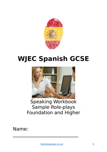 WJEC Spanish GCSE Role-play workbook