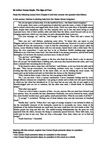 'The Sign of the Four' Exam Questions for AQA