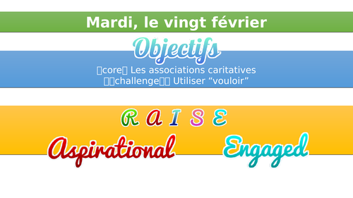 Charities/Les Associations Caritatives - GCSE AQA French