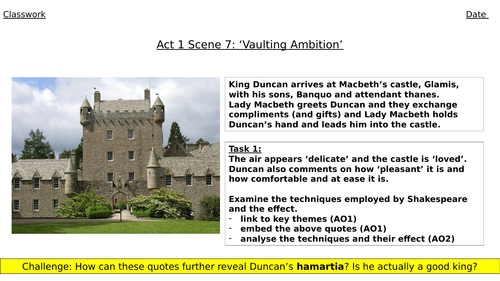 Macbeth Act 1 Sc 6 and 7