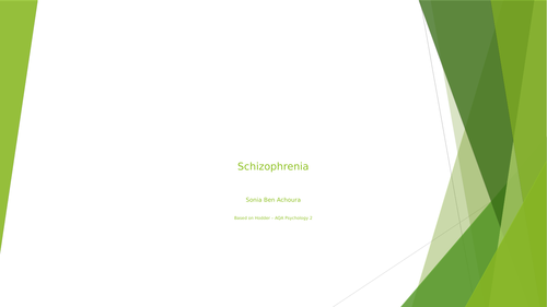 CBT for schizophrenia