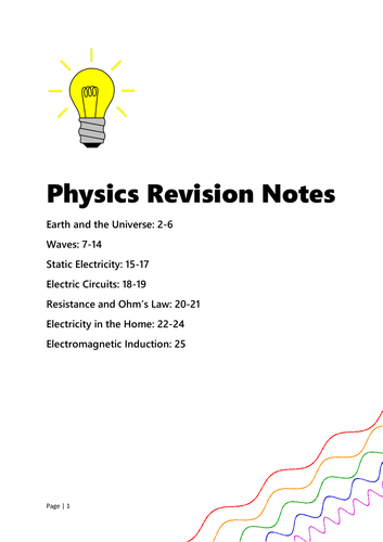 Physics Revision Notes