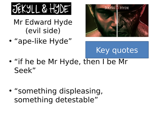 Jekyll and Hyde key quotes