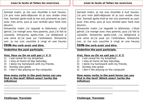 Reading atcivity le weekend dernier