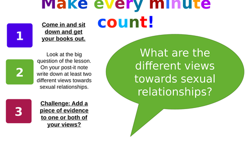 Edexcel Spec A Sexual Relationships Teaching Resources 4246