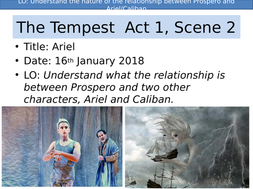 The Tempest Shakespeare Act 1 Scene 2 KS3/KS4