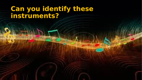 PPT Identify Instruments from close up