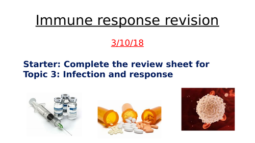 Infection and response revision AQA 9-1 GCSE