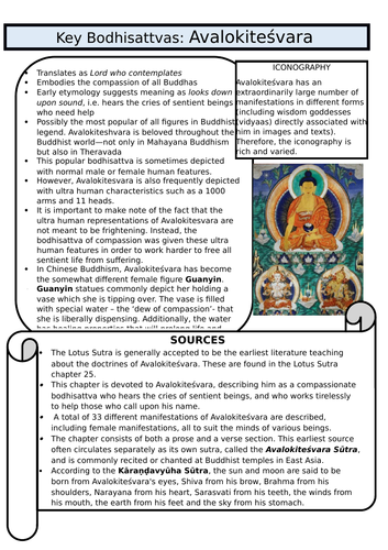 Bodhisattvas (revision)