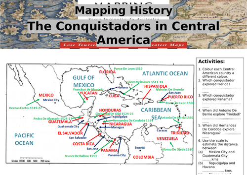 Mapping History: The Conquistadors in Central America