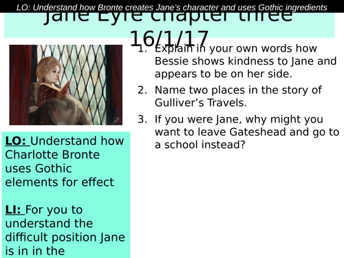 KS3 Jane Eyre chapters 3-6 activities