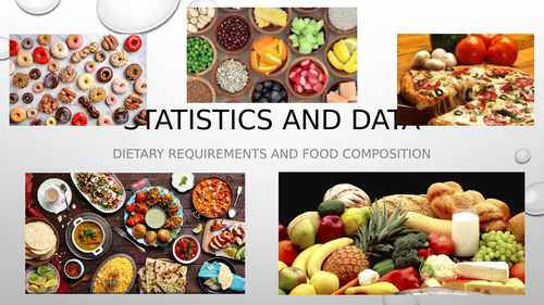Statistics and data - Dietary requirements and food composition