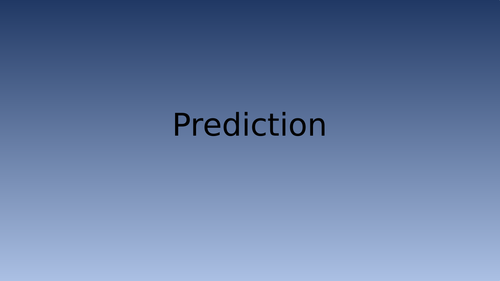 Shared reading - picture prediction