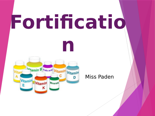 Fortification presentation with worksheets