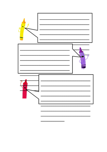 Day the Crayons Quit and Came Home resources