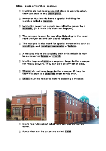 Five Pillars of Islam - KS3 - AQA Style Assessment - Mark scheme + Flightpath + Progress Indicator