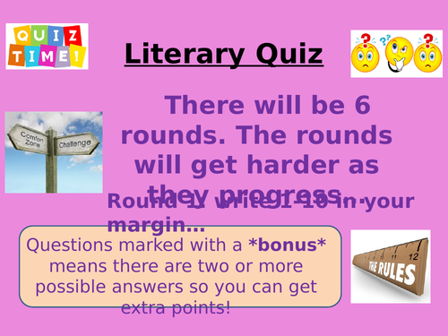 Literacy Quiz