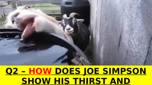 EDUQAS GCSE English Language Paper 2 Question 2 PowerPoint - Touching the Void