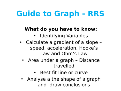 Year 11 iGCSE Physics Revision Notes - describing graphs