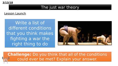 The just war theory