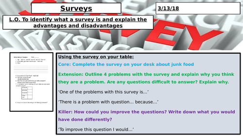 Research Methods- Surveys