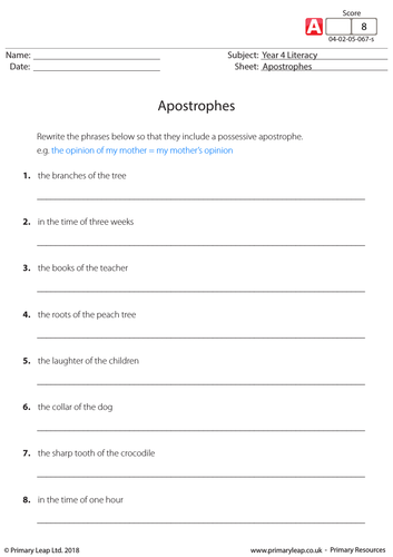 ks2-english-worksheet-apostrophes-teaching-resources