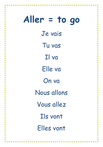 French verbs pdf version