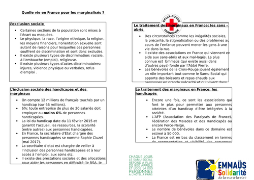 French A-Level Year 2 Knowledge Portfolio