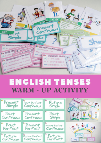 English Tenses Warm-Up Activity | Grammar Review | Speaking & Writing Practice | ESL Bell Ringer