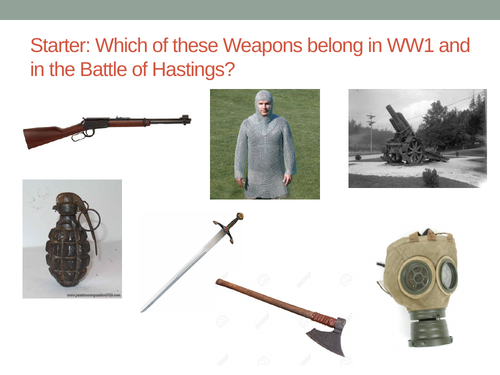 Weapons in the Batlle of Hastings
