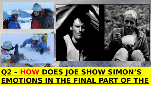 AQA GCSE English Language - Paper 2 Question 2 model answer & lecturer advice (TOUCHING THE VOID)