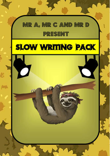 FREE SAMPLE - Slow Writing Primary Pack