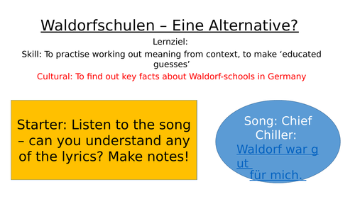 Schools in Germany - Example Waldorfschule
