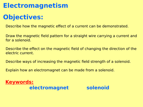 New AQA P7.2 (New Physics GCSE spec 4.7 - exams 2018) - Electromagnetism