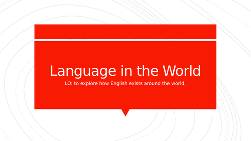 World Englishes