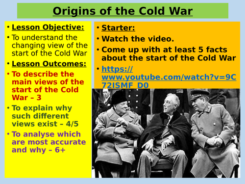 NEW OCR A: Cold War Assessment + Prep