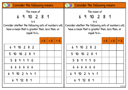 Mean reasoning questions - Free Mastery Resource