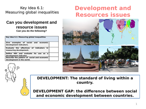 Development and Resources - Indicators of Development