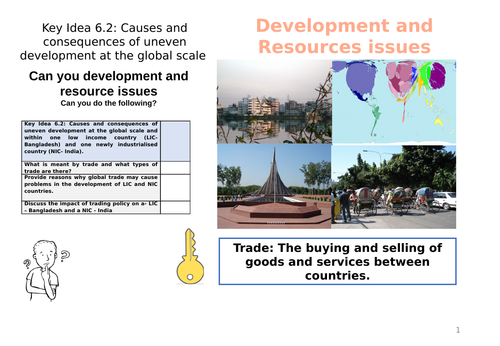 Development and Resources - Trade and its impact