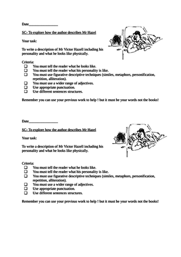 Danny Champion of The world- Mr Victor Hazell Activities & Assessment