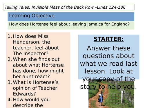 TELLING TALES: Invisible Mass of the Back Row Part 4 - Lines 124-186