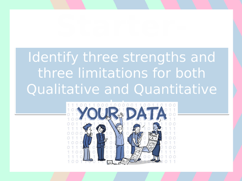 L3- Unit 4- Interpreting Data and recommending practice & provision.