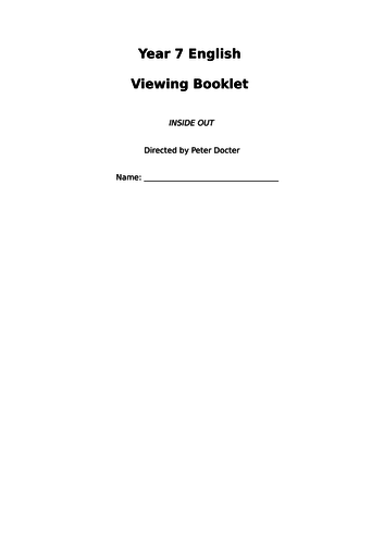 inside out questions activities teaching resources