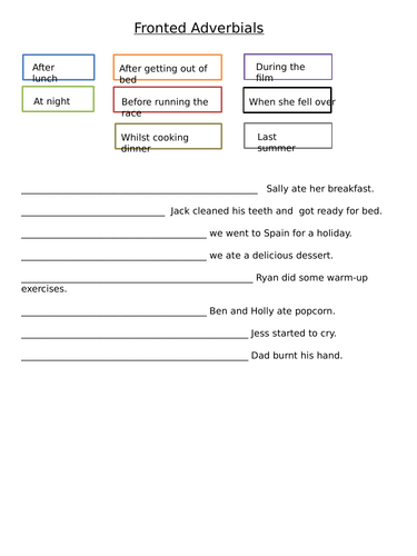 20 SPAG worksheets for Year 3/4