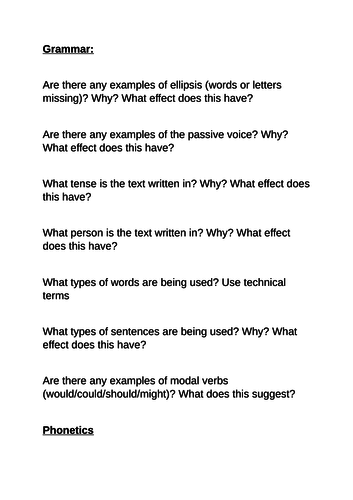 A Level English Language AQA Language Levels Revision