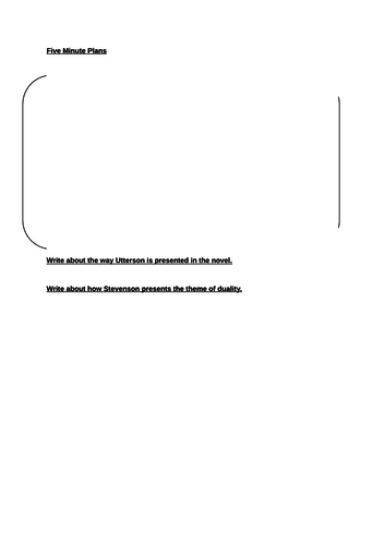 Dr Jekyll and Mr Hyde Revision Pack